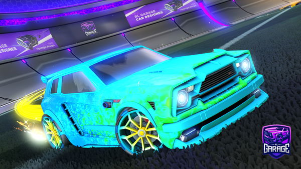 A Rocket League car design from RL_DxrkYT