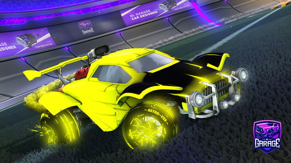 A Rocket League car design from winbros10