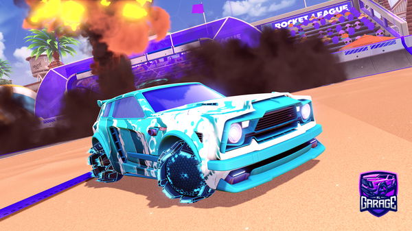 A Rocket League car design from Vinetangler