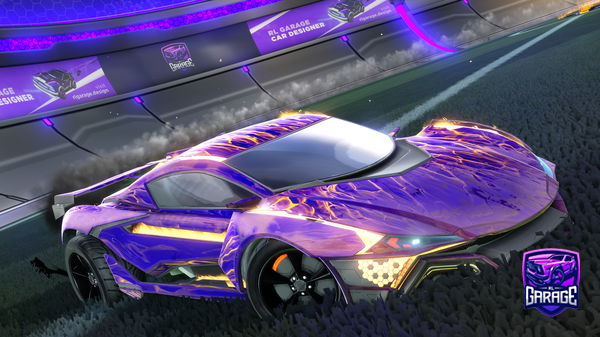 A Rocket League car design from xvuia