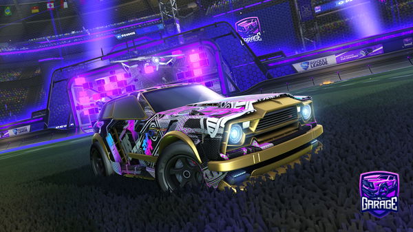 A Rocket League car design from Kirby_is_best