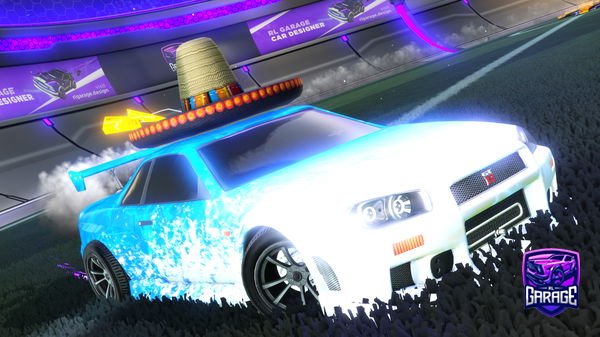 A Rocket League car design from Kingblopvis02