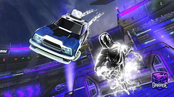 A Rocket League car design from statute