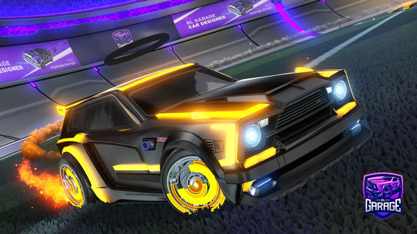 A Rocket League car design from BananeJaunes