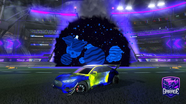 A Rocket League car design from Nebular_brownies