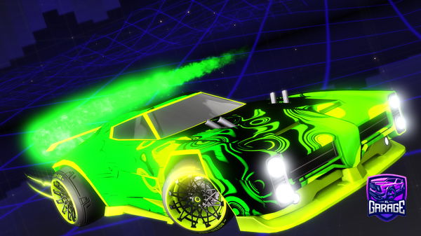 A Rocket League car design from Illusionist07