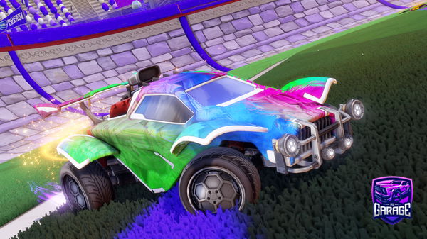 A Rocket League car design from elwolfocam