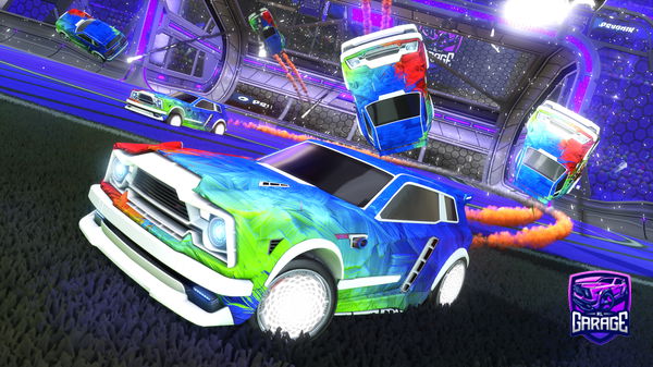 A Rocket League car design from pink-blob13