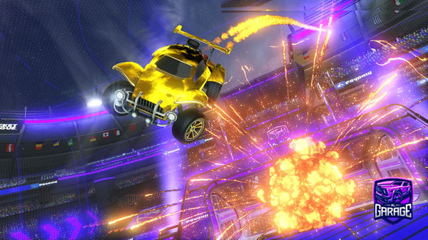 A Rocket League car design from Trex2586