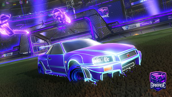 A Rocket League car design from Blackboostneededx