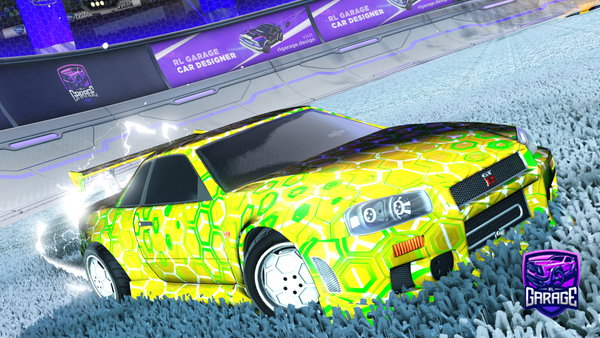 A Rocket League car design from vertexy18