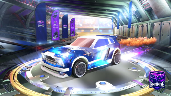 A Rocket League car design from elwolfocam