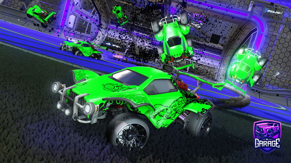 A Rocket League car design from Sharkfire6