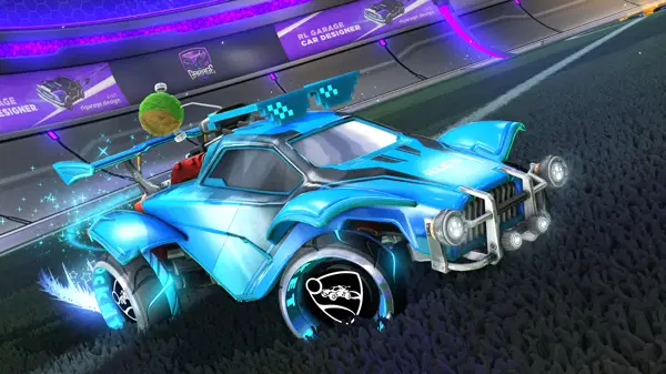 Rocket League Sky Blue Octane Design With E.T. Wheels