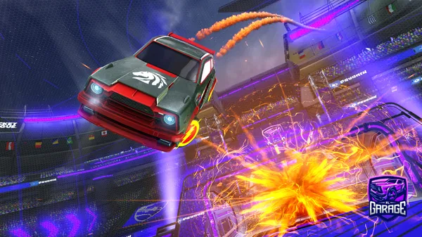 A Rocket League car design from PooleyFN