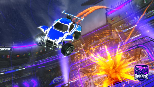 A Rocket League car design from Zemosai