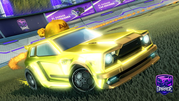 A Rocket League car design from art_plays