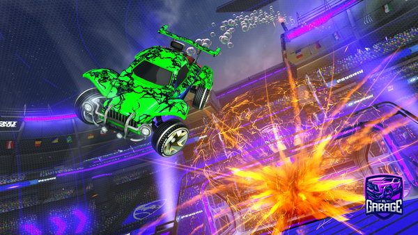 A Rocket League car design from Dermox04