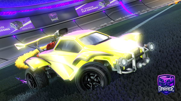 A Rocket League car design from Rayderr