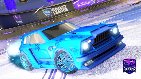 A Rocket League car design from MiloPlaysRumble