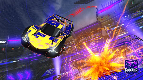 A Rocket League car design from Derfell