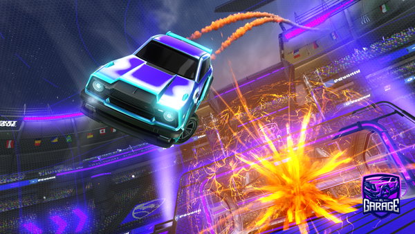 A Rocket League car design from firefox104