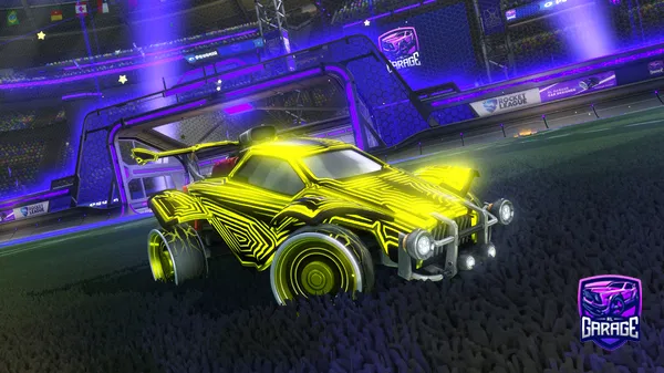 A Rocket League car design from SynthoWave