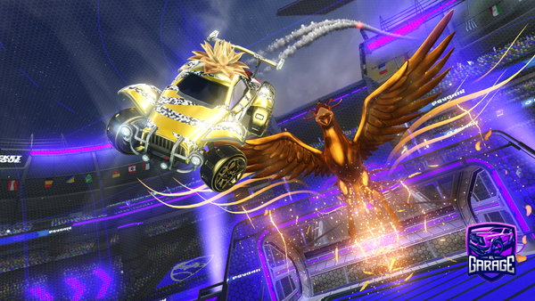 A Rocket League car design from F1r3storm078