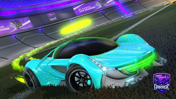 A Rocket League car design from Isd1as