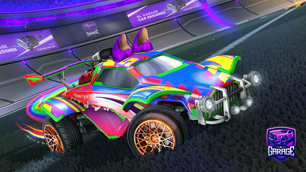 A Rocket League car design from HellZoX3