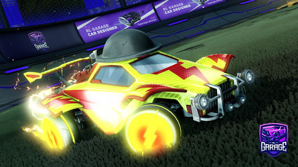 A Rocket League car design from Rocketfire22