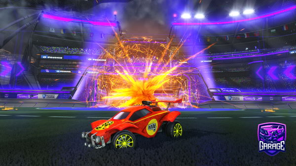 A Rocket League car design from PartyPauly