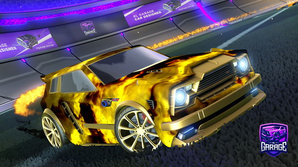 A Rocket League car design from BLADEADDICT