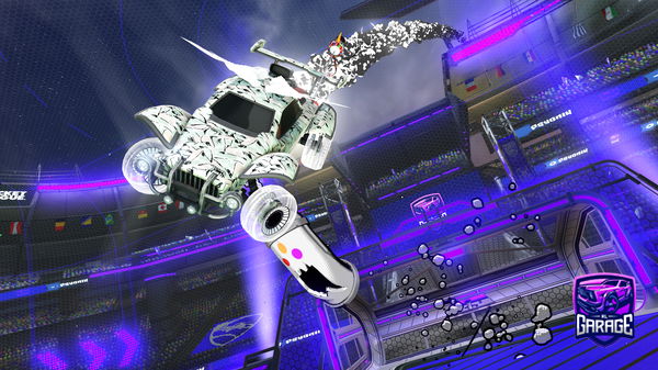 A Rocket League car design from keyholery