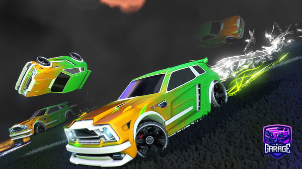 A Rocket League car design from Together-laser7