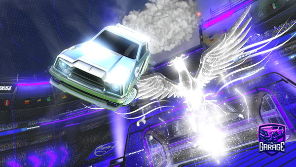 A Rocket League car design from Twitch-lethulAU