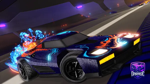 A Rocket League car design from Cosplash