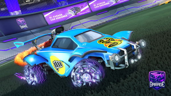 A Rocket League car design from WezGiano