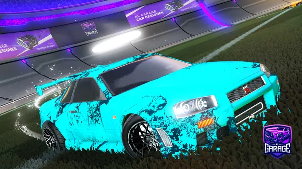 A Rocket League car design from Blackboostneededx