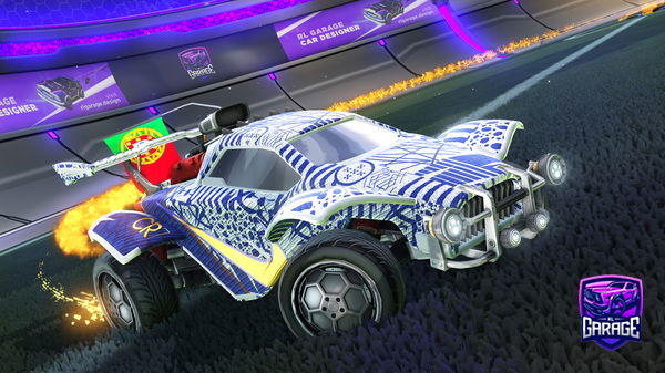 A Rocket League car design from SKYBLUEARMY