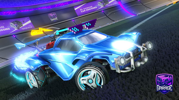 A Rocket League car design from sphyrincs