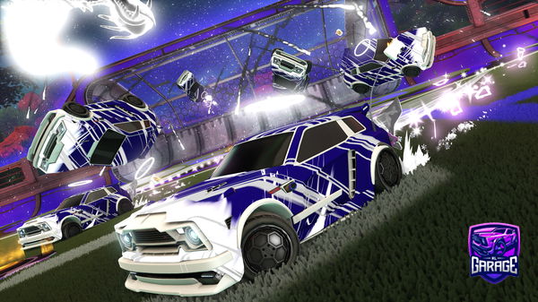 A Rocket League car design from raketboosteren