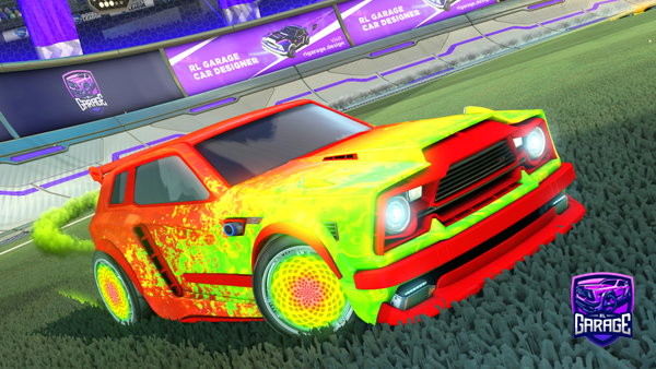 A Rocket League car design from bappleton