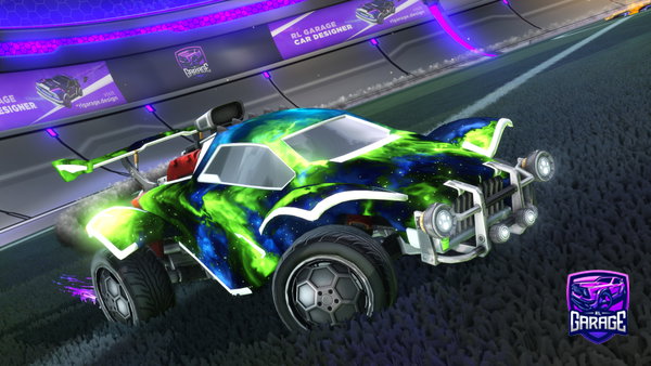 A Rocket League car design from Qanzify