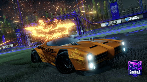 A Rocket League car design from Kayumi