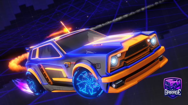 A Rocket League car design from hdrokker