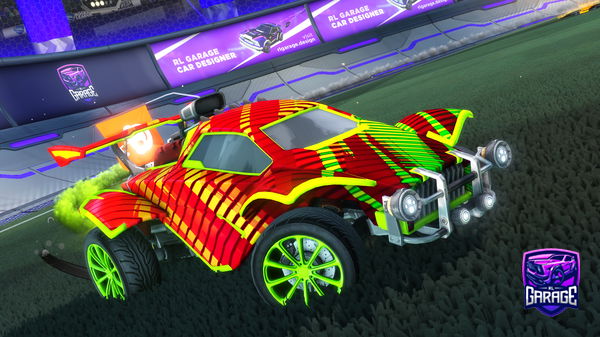 A Rocket League car design from lomono