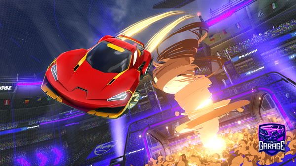 A Rocket League car design from apple44