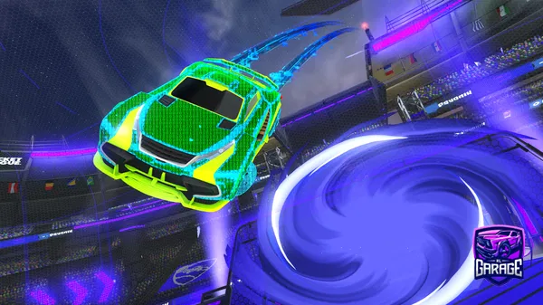 A Rocket League car design from Bit5K