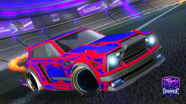 A Rocket League car design from kindlyfi